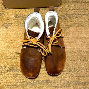 Troentorp lace up shearling boots